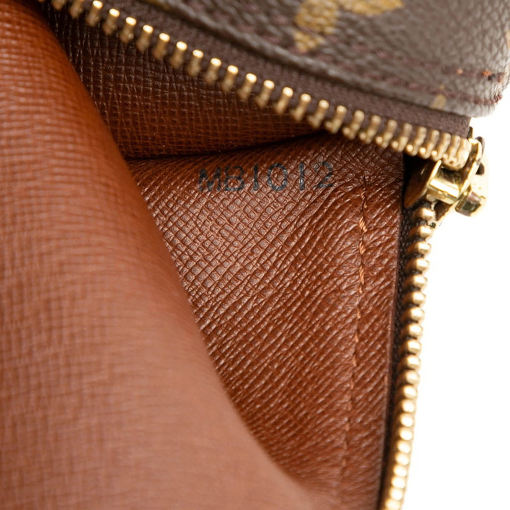 LOUIS VUITTON Brown Monogram Leather Papillon 30 Pouch - Picture 6 of 7